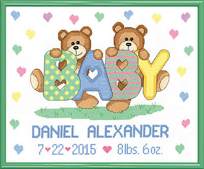 Teddy Baby Birth Announcement