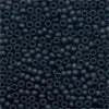 03040 Flat Black Antique Seed Beads