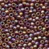 18823 Frosted Opal Smokey Topaz Size 8 Glass Beads