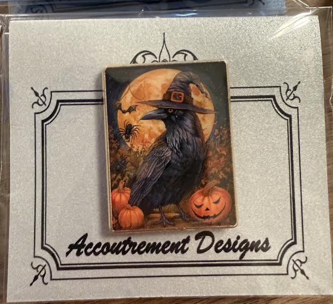 Crow with Pumpkins Needle Minder