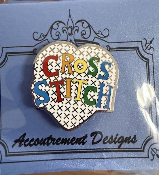 Cross Stitch Heart Needle Minder