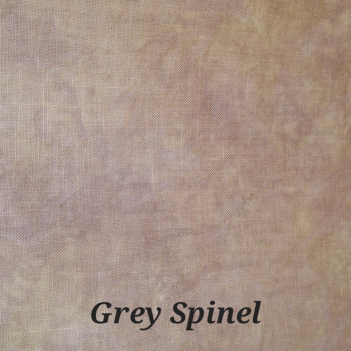 Grey Spinel - 18 Hand Dyed Aida - Fiber on a Whim