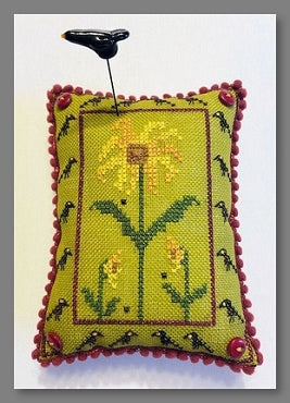 Sunflowers and Crows Pincushion