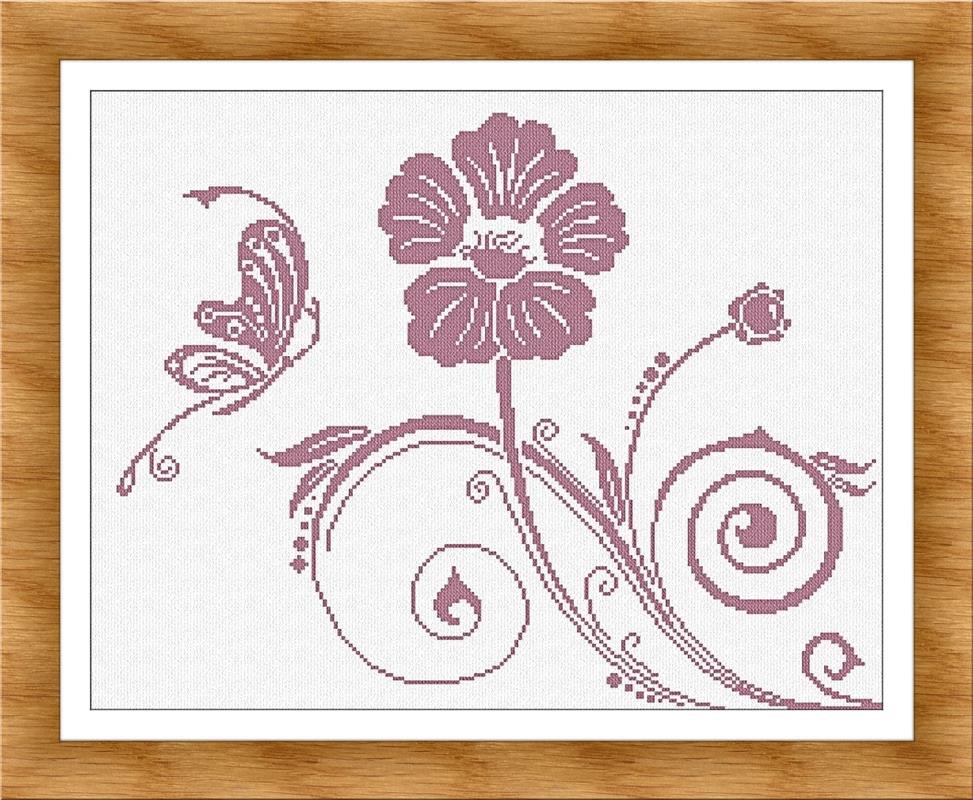 Rose and Butterfly