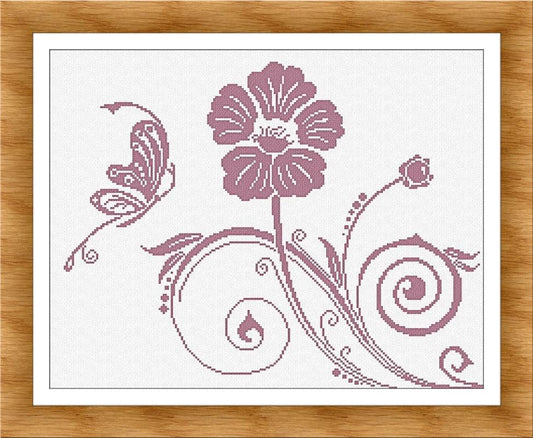Rose and Butterfly
