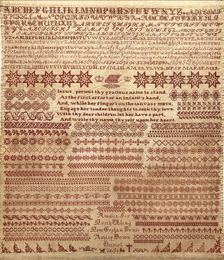 Amelia Fox 1868 Bristol Orphanage Sampler