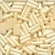 70123 Cream Small Bugle Beads