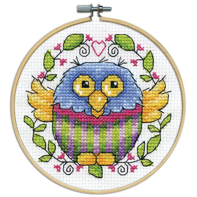 Owl Kit with 4" Round Hoop