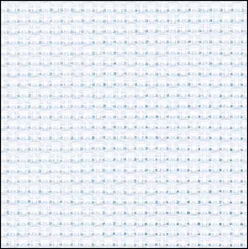 Ice Blue - 14 Aida - Zweigart - 13”x18” Odd Cut