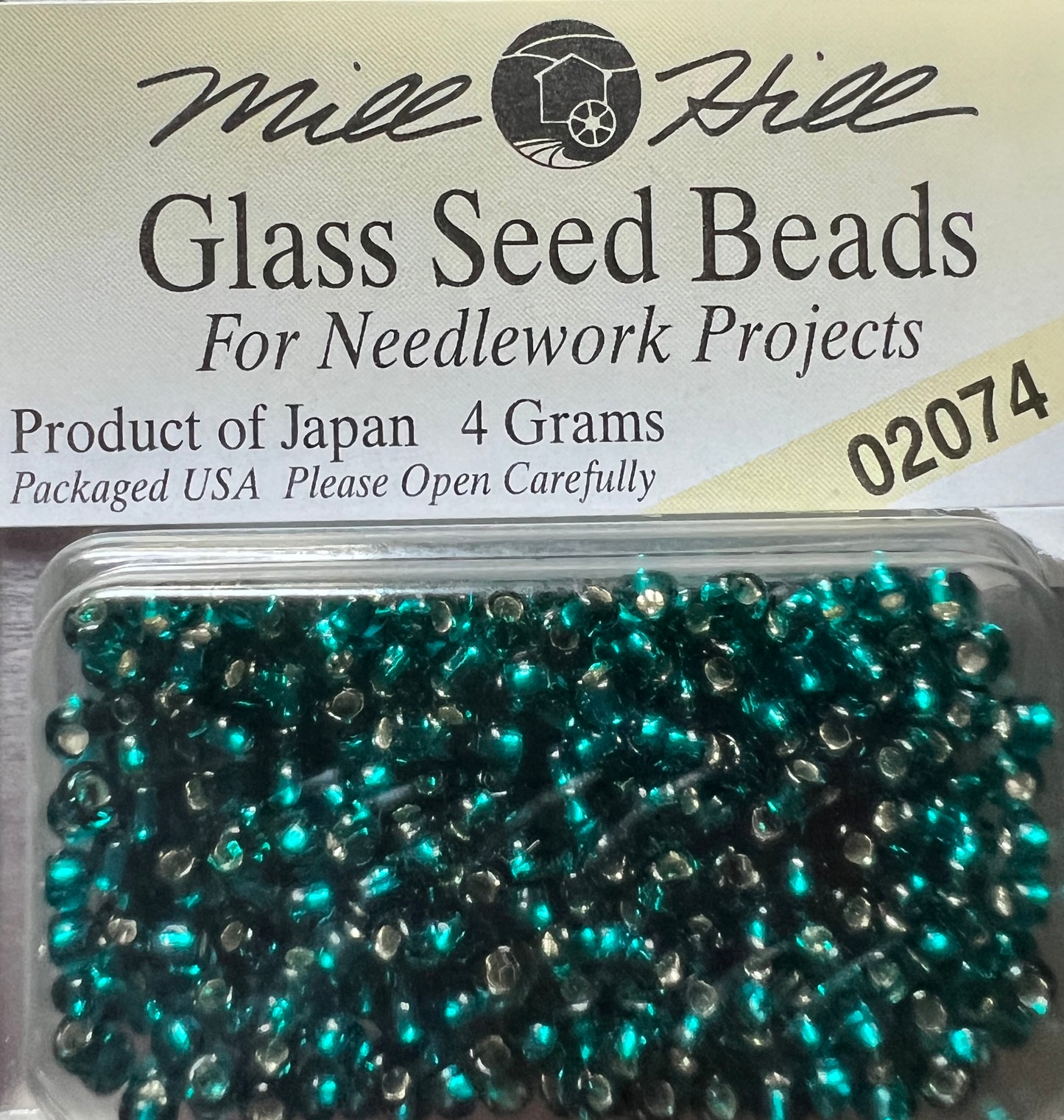 02074 Brilliant Teal Seed Beads