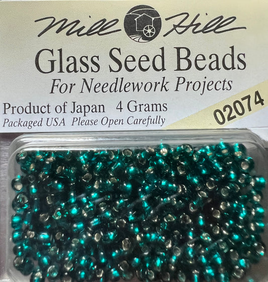 02074 Brilliant Teal Seed Beads