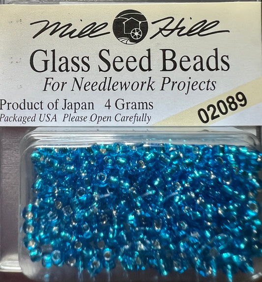 02089 Brilliant Sea Blue Seed Beads