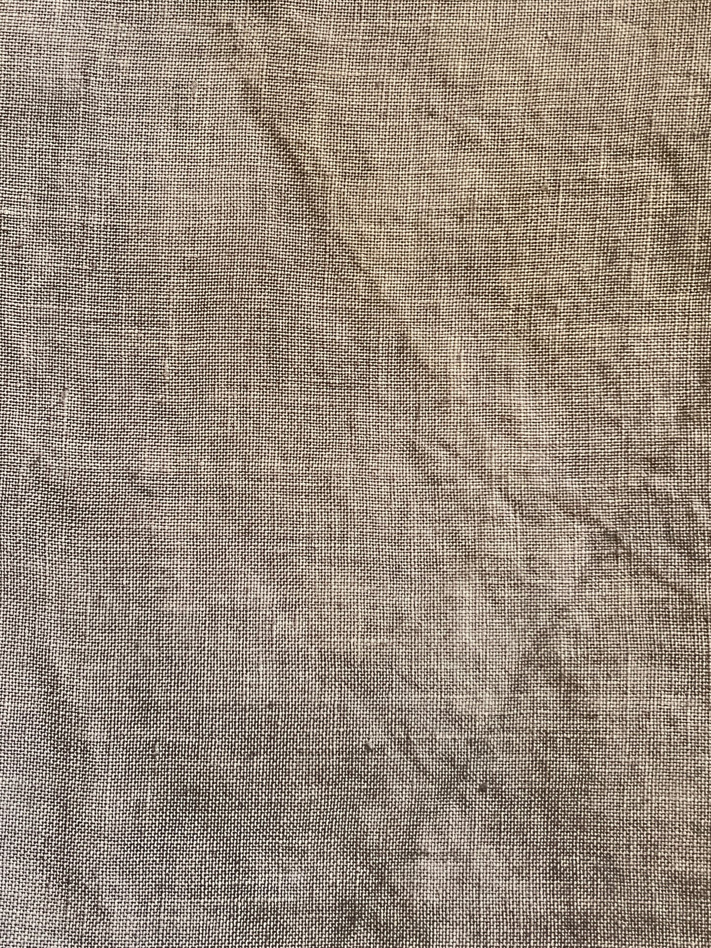 Earl Grey - 40 Hand Dyed Linen - Wabi Sabi Linens