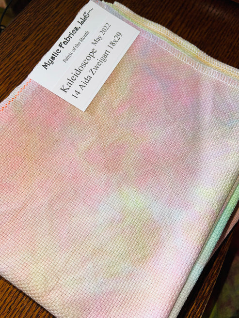 Lovely - 14 Hand Dyed Aida - Mystic Fabrics