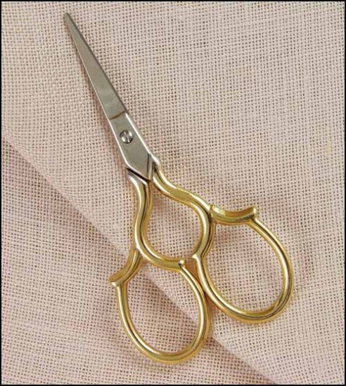 Embroidery Scissors - Tudor Gold Handle