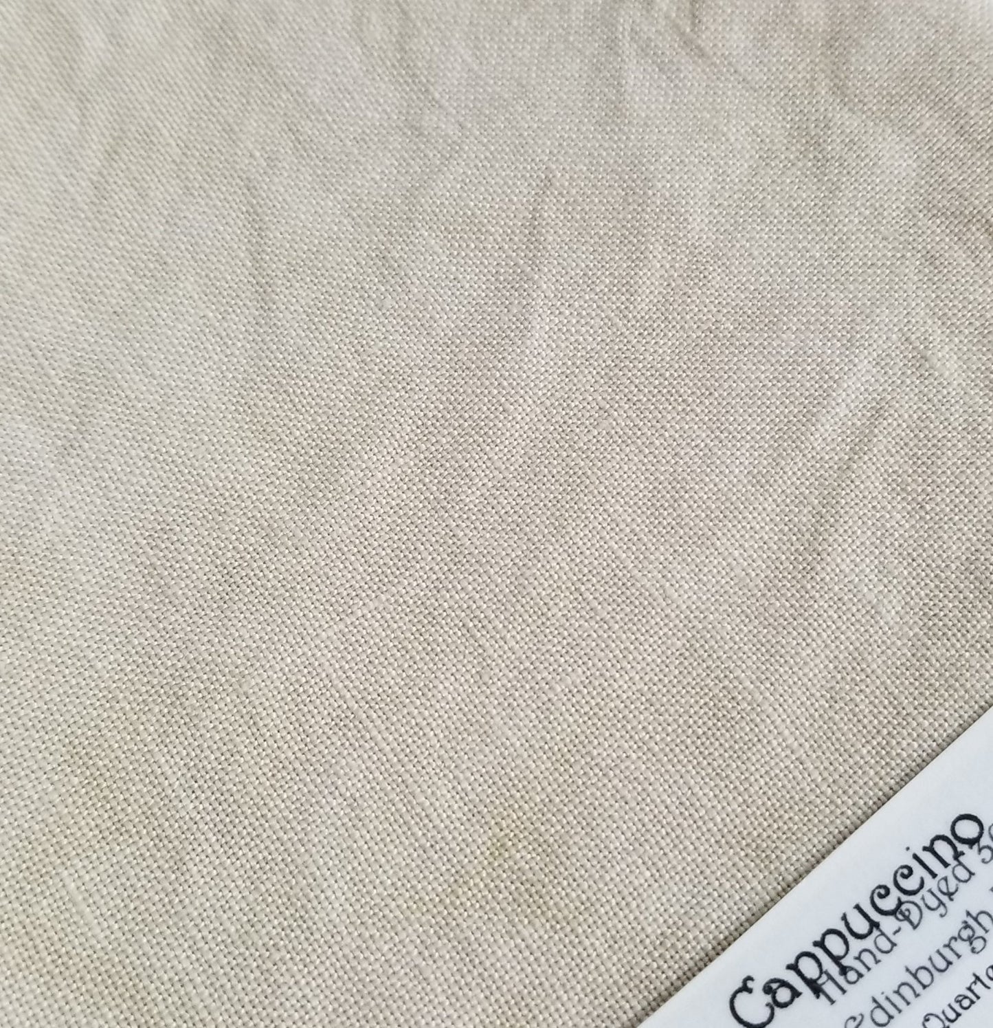 Cappuccino - 36 Hand Dyed Linen - Fiber on a Whim