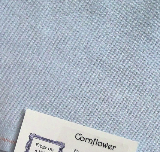 Cornflower - 32 Hand Dyed Lugana - Fiber on a Whim