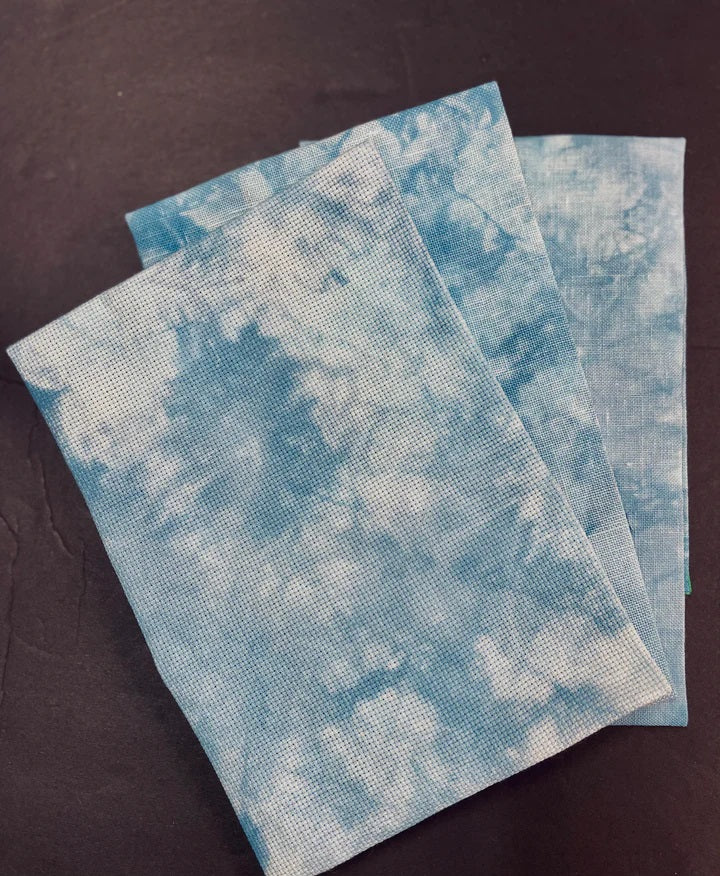 Glass Elevator - 14 Hand Dyed Aida - Forbidden Fiber Co