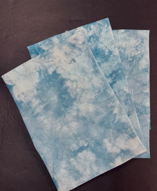 Glass Elevator - 14 Hand Dyed Aida - Forbidden Fiber Co