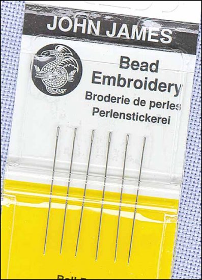 John James Short Beading Needles-Size 10