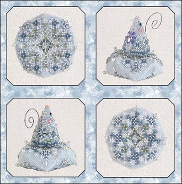 Frost Flower Garden - Biscornu & Mouse