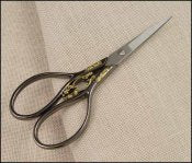 Embroidery Scissors-Marquis Pewter/Gold Filagree