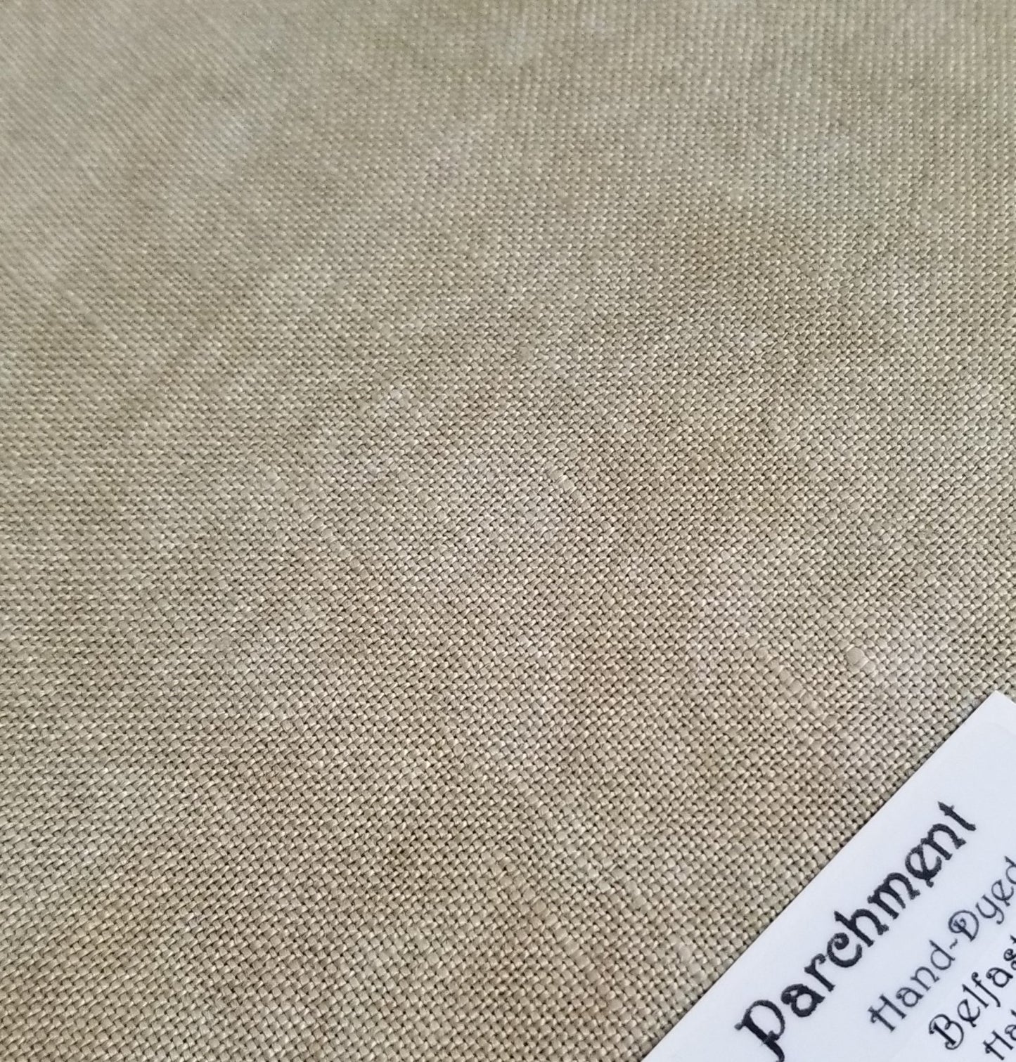 Parchment - 40 Hand Dyed Linen - Fiber on a Whim