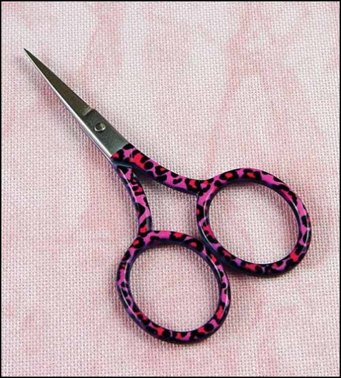Embroidery Scissors-Pink Leopard