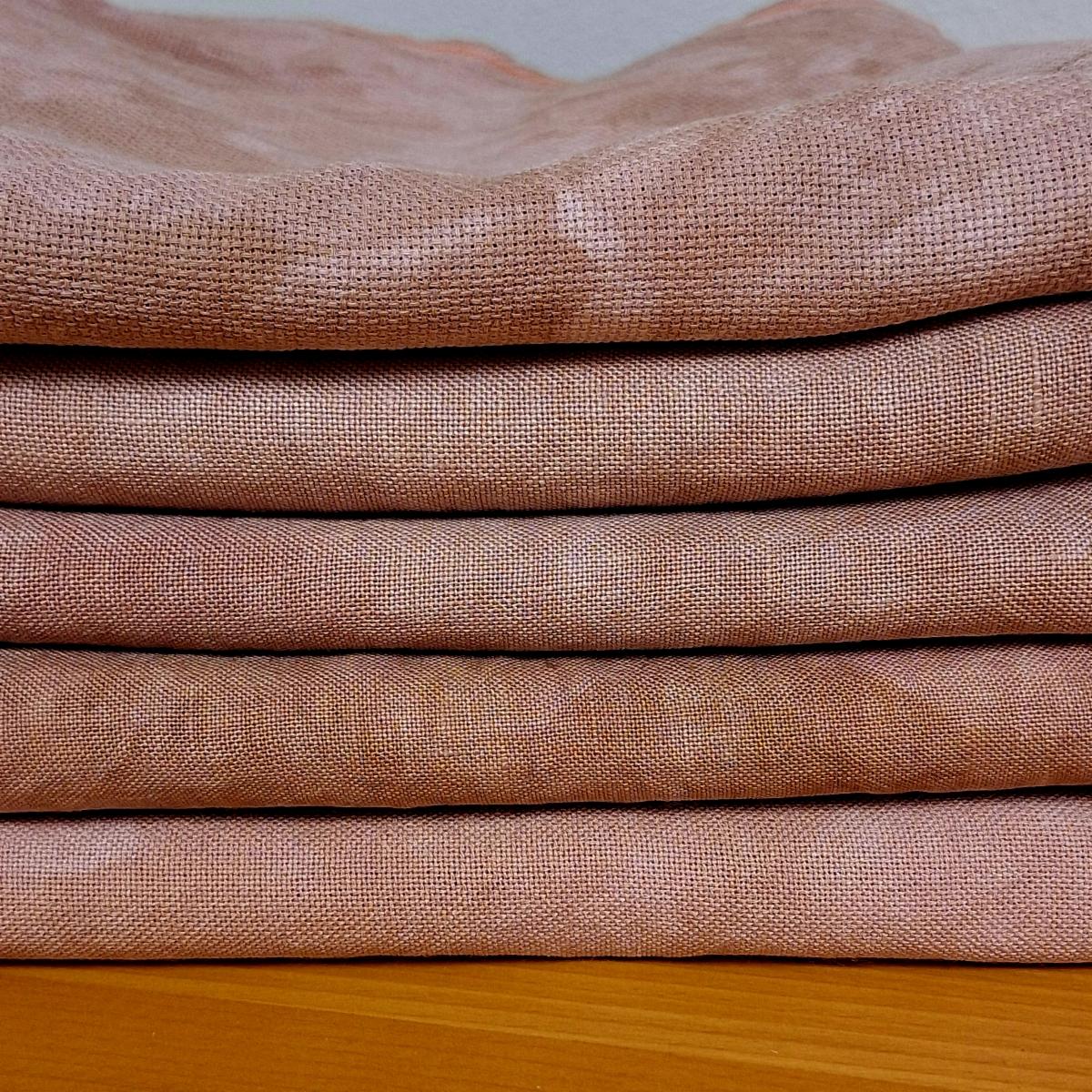 Smoked Salmon - 32 Hand Dyed Lugana - Fiber on a Whim