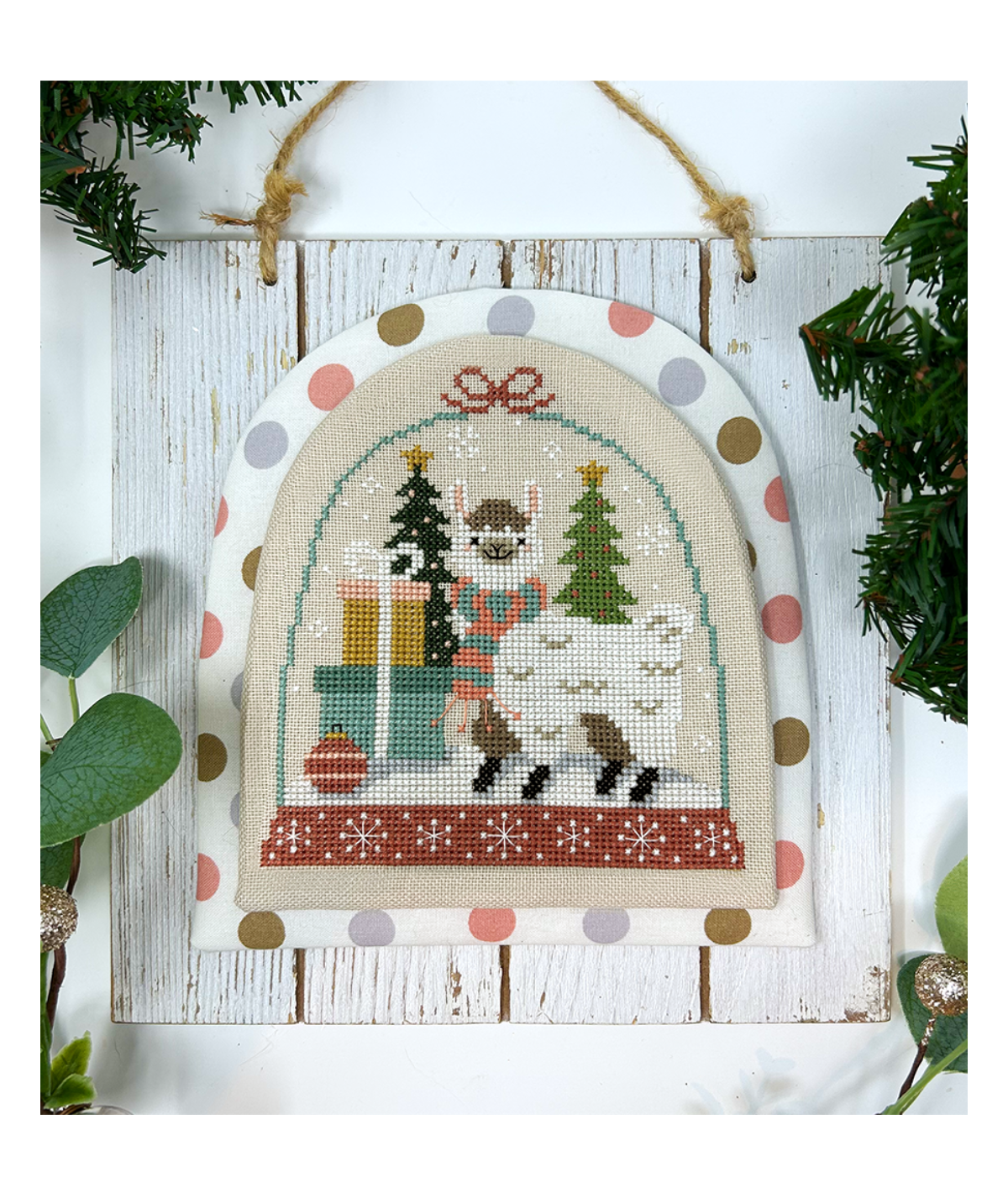 Winter Forest Snowglobes Llama