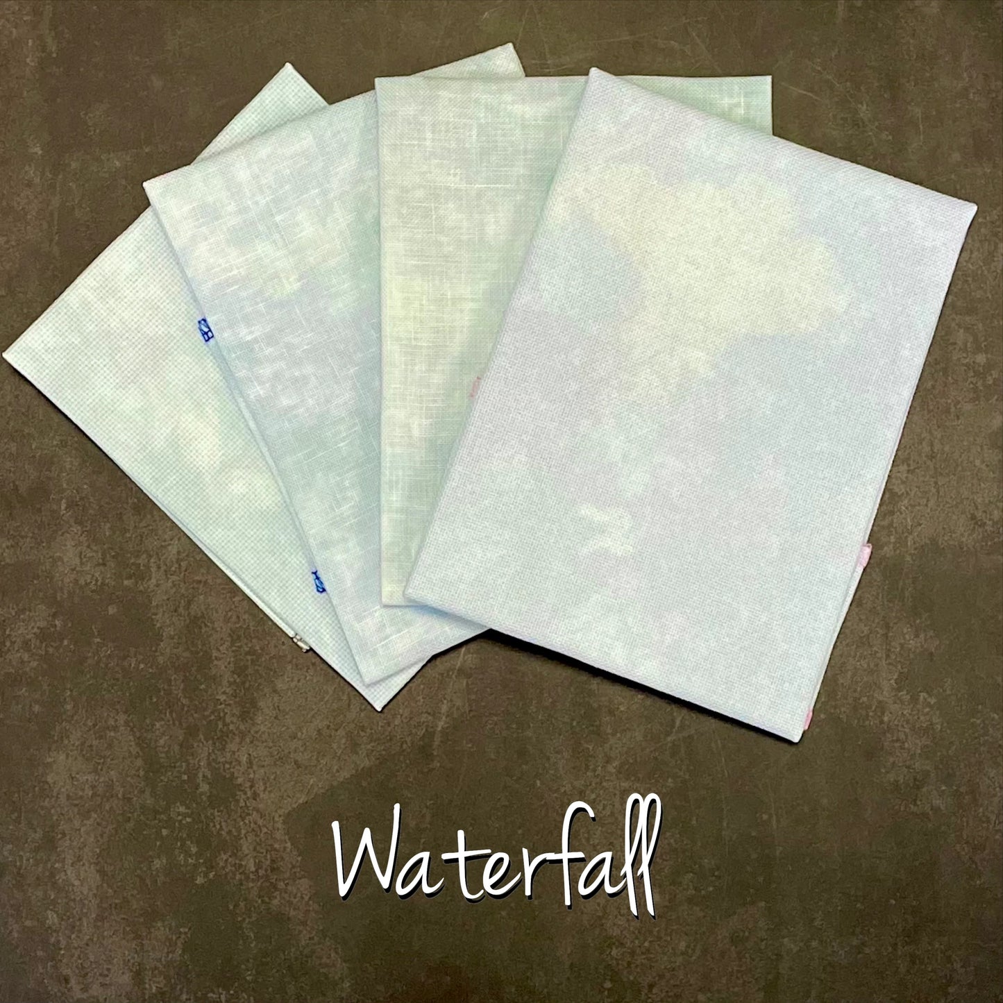 Waterfall - 14 Hand Dyed Aida - Forbidden Fiber Co