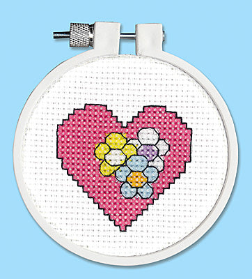 Flower Heart Kids Stitch Kit