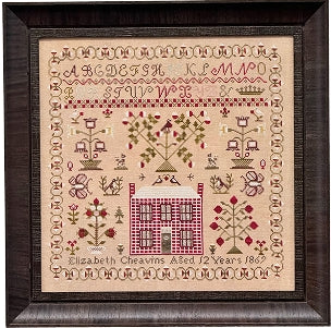 Elizabeth Cheavins 1869 Sampler & Pinwheel