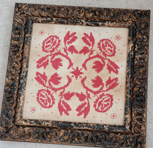 Red Haven #5-Rose Coverlet