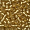 16031 Frosted Gold  Size 6 Glass Beads