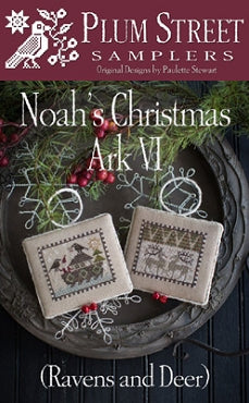 Noah's Christmas Ark VI (Ravens and Deer)