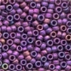 18827 Matte Confetti Amethyst  Size 8 Glass Beads