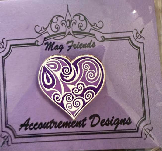 Purple Heart Swirl Needle Minder