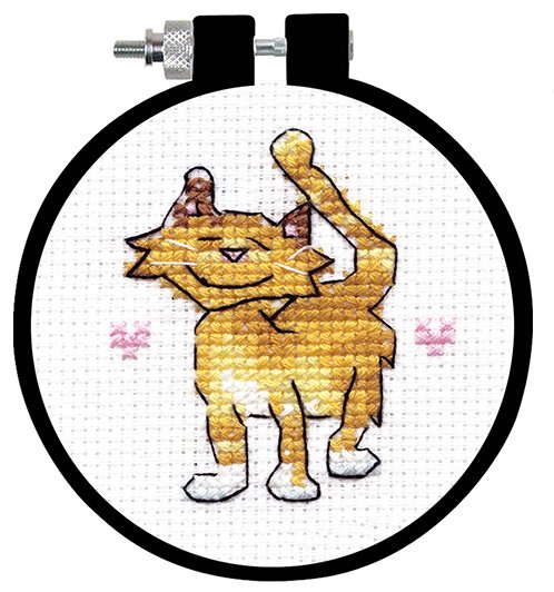 Golden Kitty Cross Stitch Mini