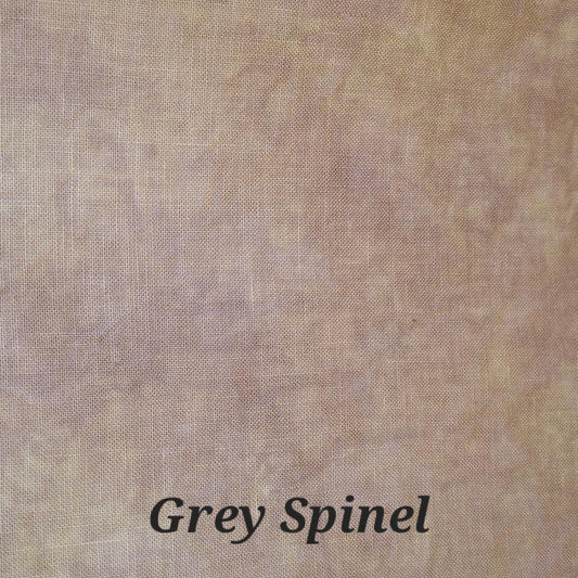 Grey Spinel - 18 Hand Dyed Aida - Fiber on a Whim
