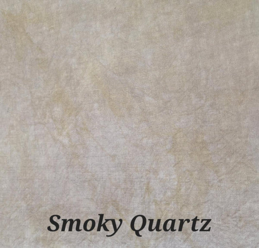 Smoky Quartz - 18 Hand Dyed Aida - Fiber on a Whim