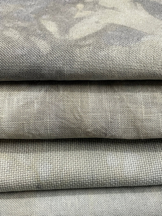 Weathered Boardwalk - 32 Hand Dyed Linen - Barefoot Needleart