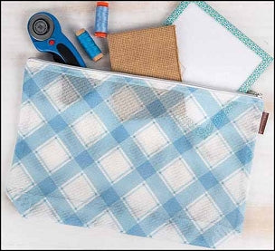 Mad for Plaid Bag - Bluebell