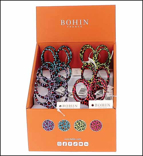 Pop Leopard Embroidery Scissors - Purple