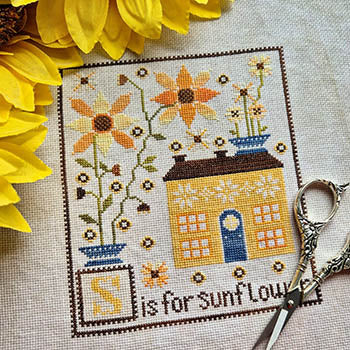 S is for Sunflower - Alphabet Cottage Series