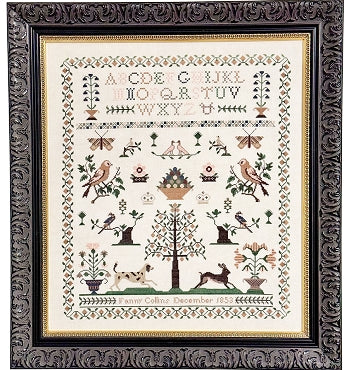 Fanny Collins 1853 Sampler and Pinwheel