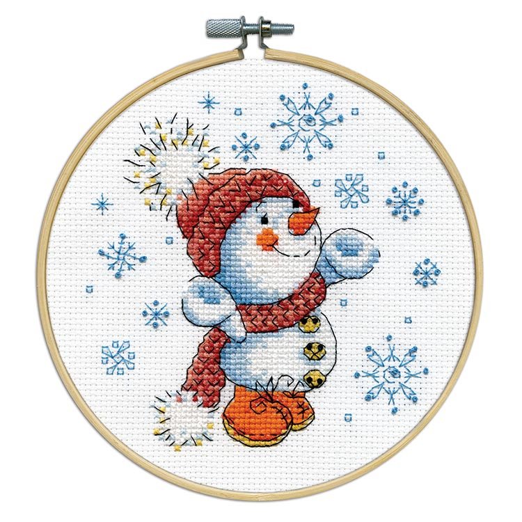 Snowman Kit with 6" Round Hoop