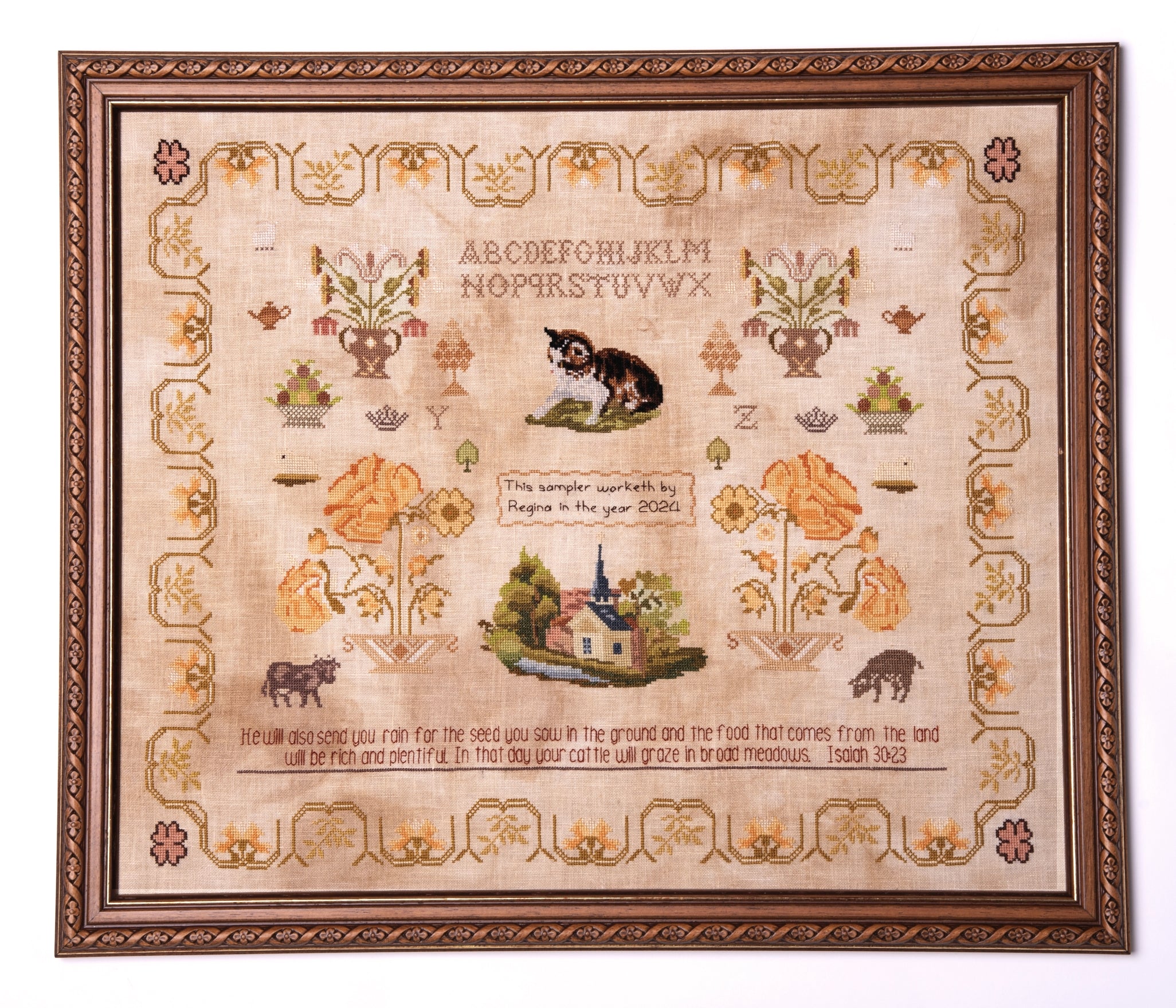 The Blessing Sampler – Sunflower Stitchery