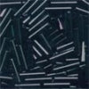 82014 Black Medium Bugle Beads
