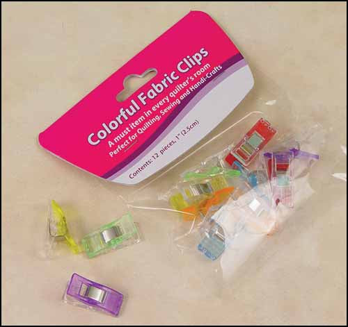 Mini Fabric Clips, pack of 12